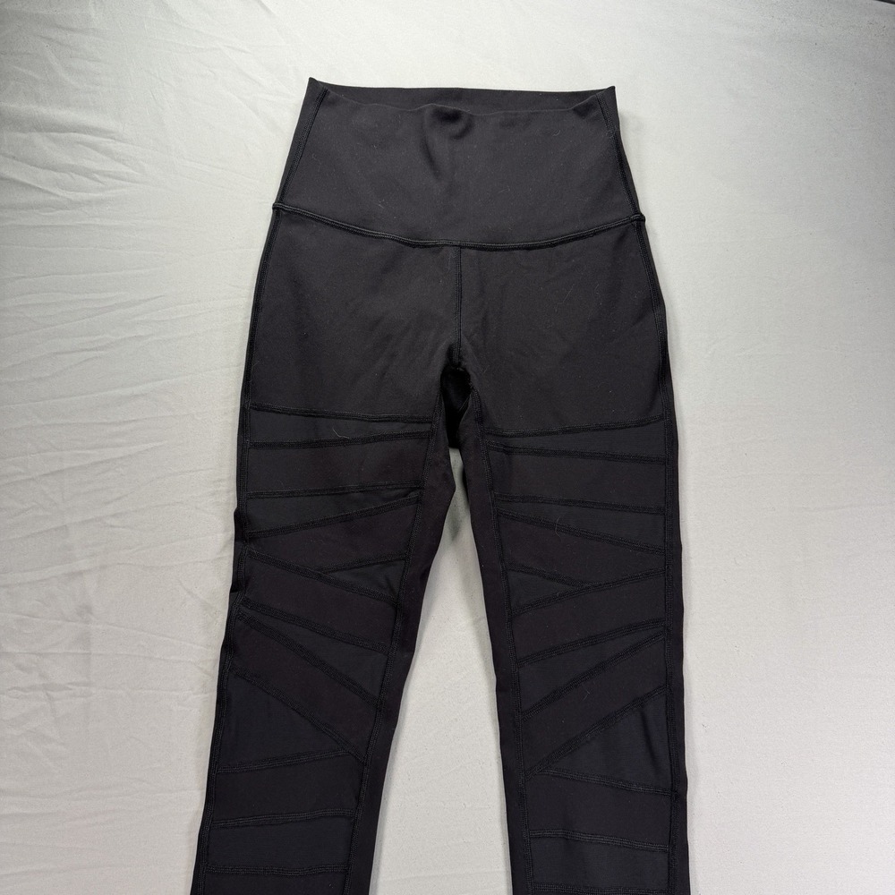 Lululemon Leggings Womens Size 4 Black High Times Stretch Work Out Athletic